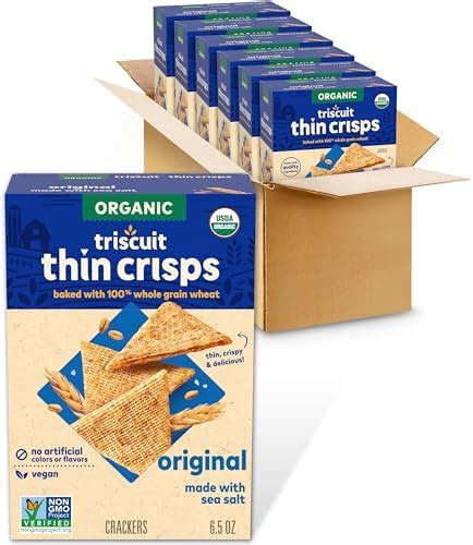 Amazon Triscuit Organic Thin Crisps Original Whole Grain Wheat