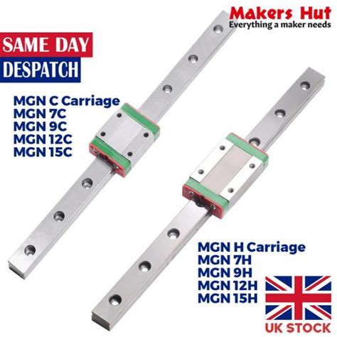 Linear Guide MGN C H Block 7mm 9mm 12mm 15mm Miniature Rail Sliding