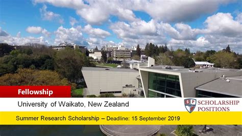 University Of Waikato Summer Research Scholarships In New Zealand