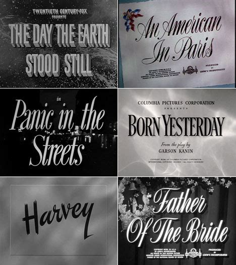 "Masterpieces of hand-lettering:" Movie title cards of yore - Core77