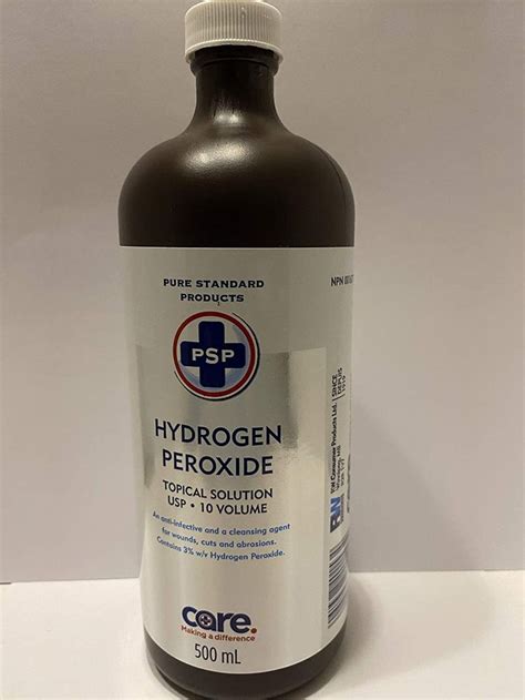 Psp Hydrogen Peroxide 3 Usp Sterilization Solution H2o2 Skin