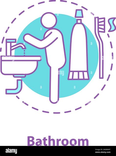 Personal Hygiene Concept Icon Person Washing Hands Idea Thin Line