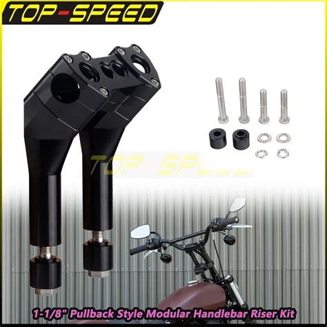 Mm Motorcycle Aluminum Handlebar Riser Kit Pullback Clamp Nfor