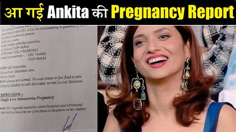 Biggboss17 Ankita Lokhandes Pregnancy Report Revealed Ankitas