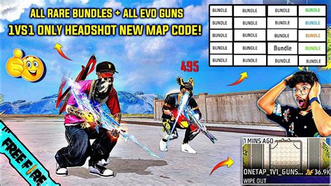 1 Vs 1 Only Headshot Craftland Map Code All Evo Gun Skins All