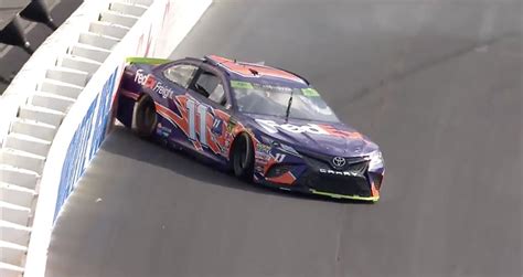 Denny Hamlin crashes in Charlotte Roval qualifying | NASCAR.com