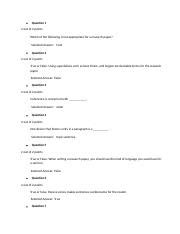 Quiz Rlgn Docx Question Out Of Points Which Of The