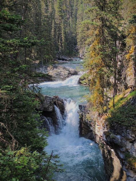 Johnston Canyon Trail Upper And Lower Falls Banff National Park