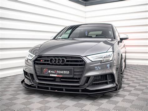 Street Pro Front Splitter V Flaps Audi S A S Line Sportback V