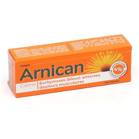 Arnican crème à l arnica Coup contusion bleu hématome