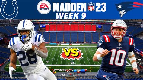 Colts Vs Patriots Week Madden Simulation Highlights Youtube