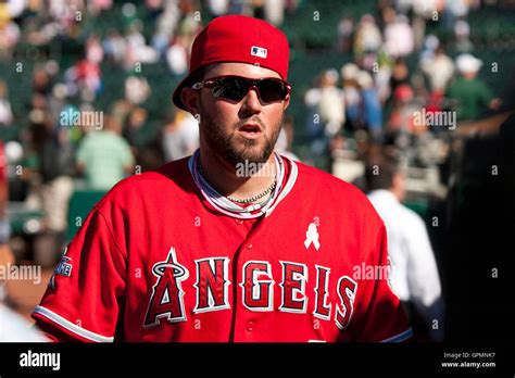 September 5 2010 Oakland Ca Usa Los Angeles Angels Catcher Bobby