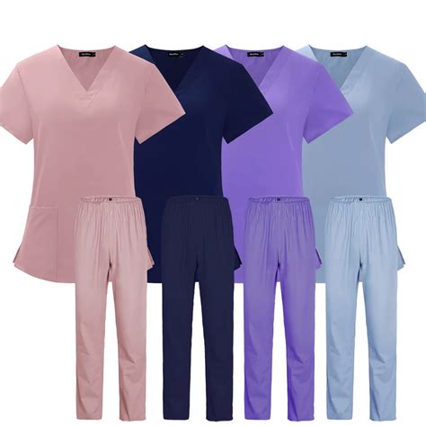 Frauen Medizinische Uniformen Leichte D Nne Peelings Setzt Tops Hose