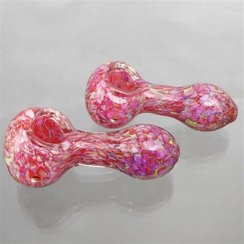 Glass Mini Smoking Pipe Pink & Purple Cute Hand Pipe For Dry Herb Beauty Pipes For Women From ...