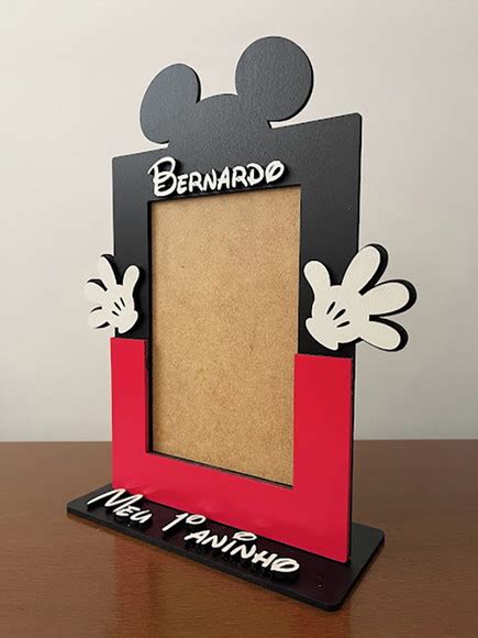 Porta Retrato Mickey Personalizado Kit Uni Elo