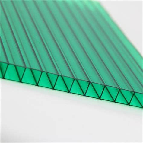 Film Coated Polycarbonate Multiwall Green Roofing Sheet Thickness Of