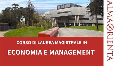 Laurea Magistrale In Economia E Management YouTube