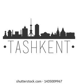 Tashkent Uzbekistan City Skyline Silhouette City Stock Vector (Royalty ...