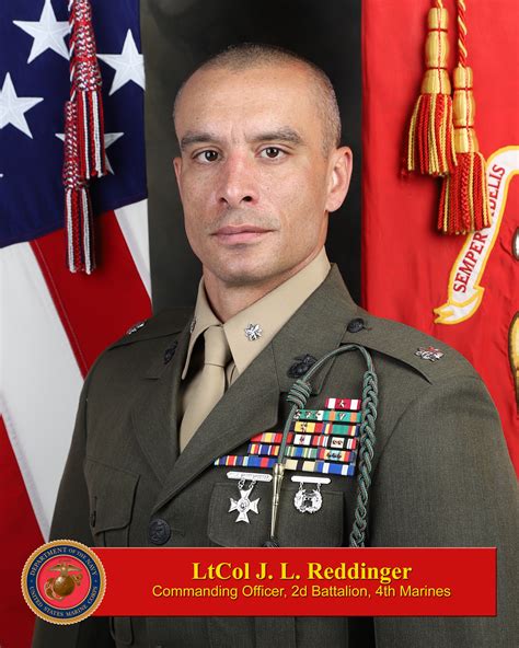 Lieutenant Colonel Jared Reddinger 1st Marine Division Biography