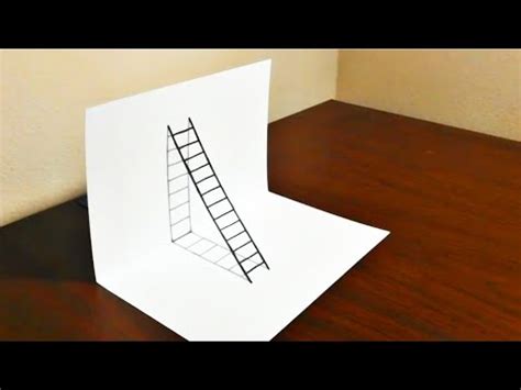 How To Draw A D Ladder Trick Art Youtube