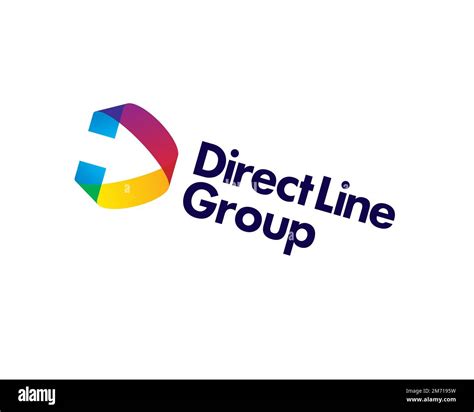 Direct Line Group Rotated Logo White Background B Stock Photo Alamy