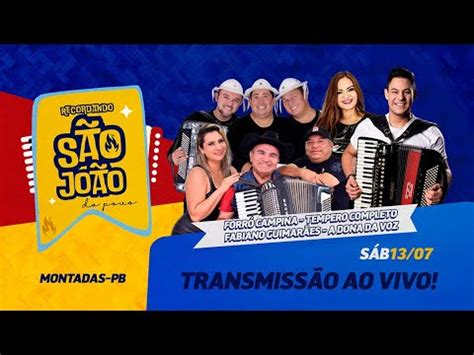 RECORDANDO SÃO JOÃO DO POVO EM MONTADAS PB 2º DIA 13 07 2024 YouTube