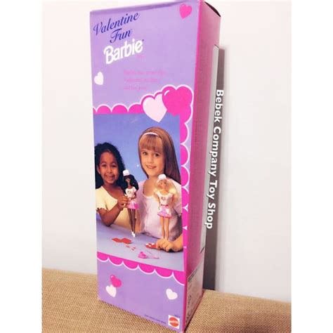 Mattel 1996年 Valentine Fun Barbie 情人節 絕版 古董 芭比娃娃 全新未拆 盒裝 老芭比 興趣及遊戲 玩具