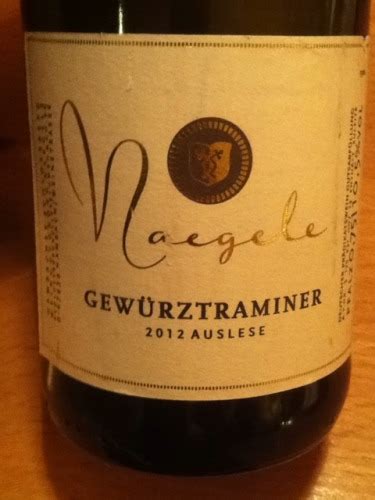 Georg Naegele Gewürztraminer Auslese Vivino Australia