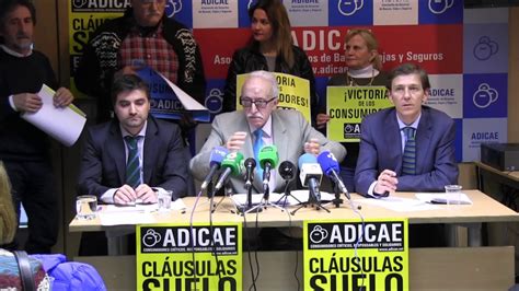 Rueda de prensa ADICAE sentencia TJUE cláusula suelo parte 1 YouTube