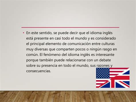 Importancia Del Idioma Ingles Ppt