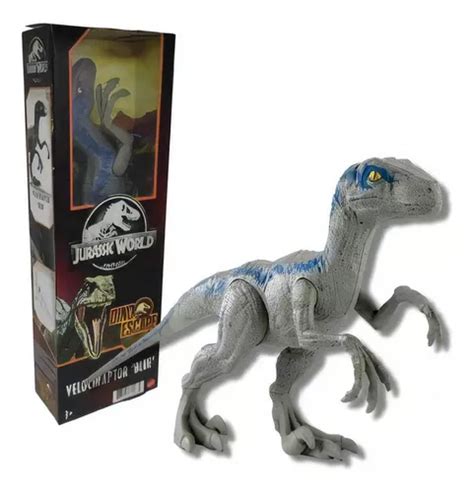 Dinossauro Boneco Velociraptor Blue Figura Jurassic World Mattel