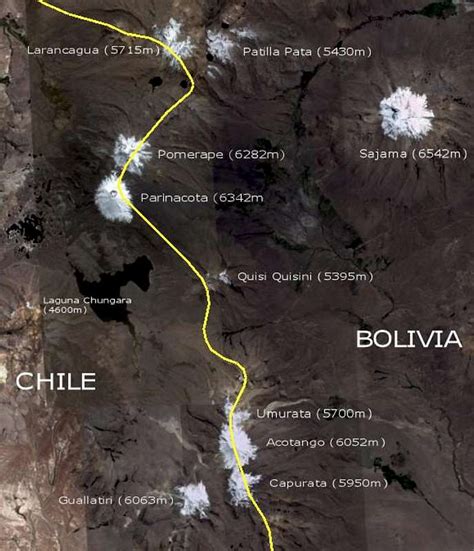 Cordillera Occidental - Map 1 : Photos, Diagrams & Topos : SummitPost