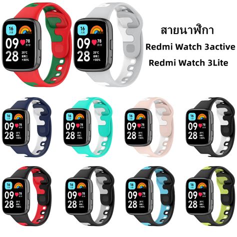 สายนาฬิกาข้อมือ ซิลิโคนนิ่ม พร้อมเคส สําหรับ Redmi Watch 3 Active