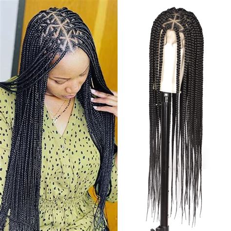 Amazon Lexqui 36 Box Braided Wigs For Women Braided Lace Wigs