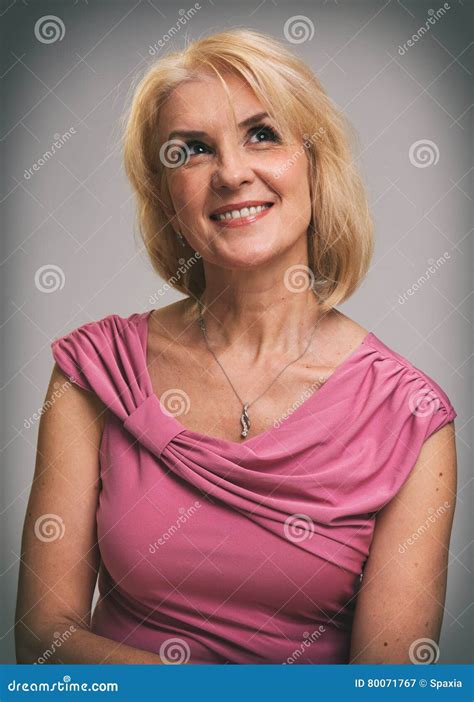 Portrait Of An Attractive Elegant Senior Woman Stock Image Image Of