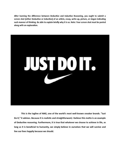 This Is The Tagline of NIKE | PDF