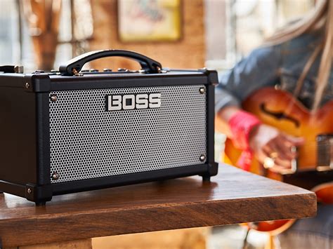 Boss Dual Cube Lx Ultra Portable Stereo Guitar Amplifier Has A Go