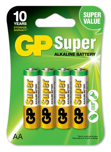 Wholesale GP Super AA Alkaline Batteries, 4 Pack - DollarDays