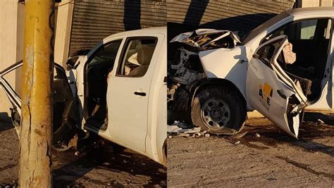 Camioneta De Una Empresa Constructora Se Incrustó En Una Gomería