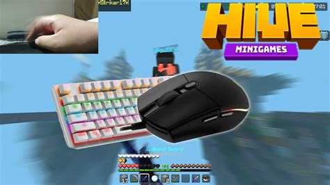 Keyboard Mouse Sounds Asmr Handcam Hive Skywars Youtube