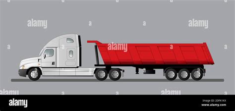 road train   american tractor stock vector image art alamy