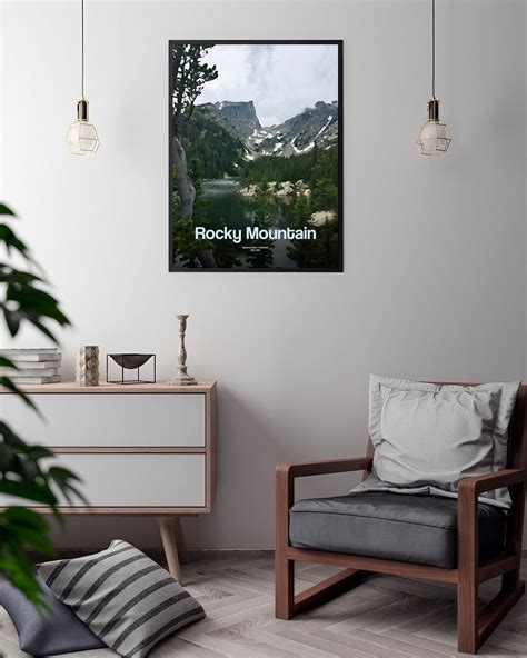 Rocky Mountain National Park Poster Rocky Mountains Canada Etsy