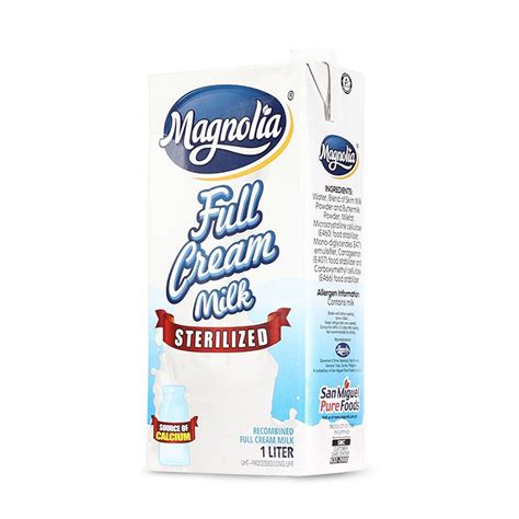 Magnolia Full Cream Milk 1l Shopee Philippines