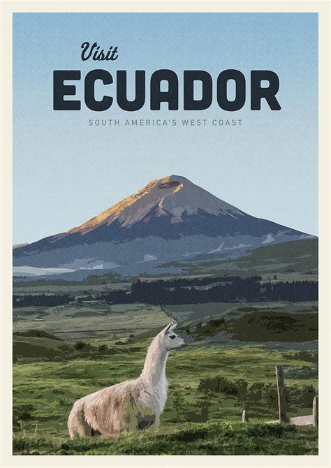 Visit Ecuador Funny Painting By Lee Jasmine Fine Art America