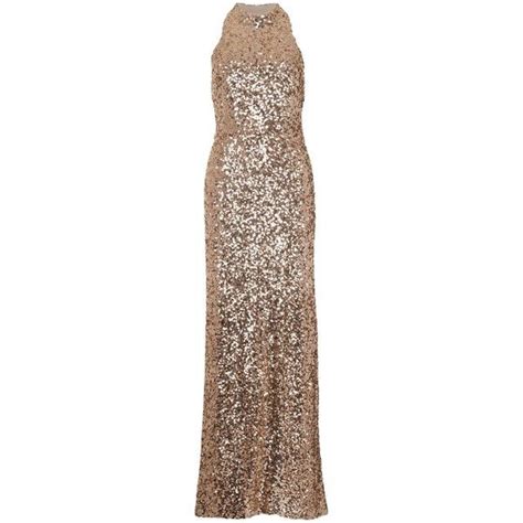 French Connection Lunar Sparkle Maxi Dress Gold 83 Liked On