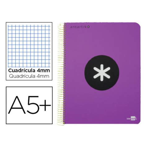 Compra Cuaderno Espiral Liderpapel A5 Antartik Tapa Dura 80h 100 Gr