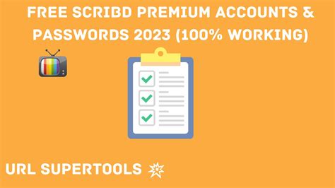 Free Scribd Premium Accounts Passwords Working