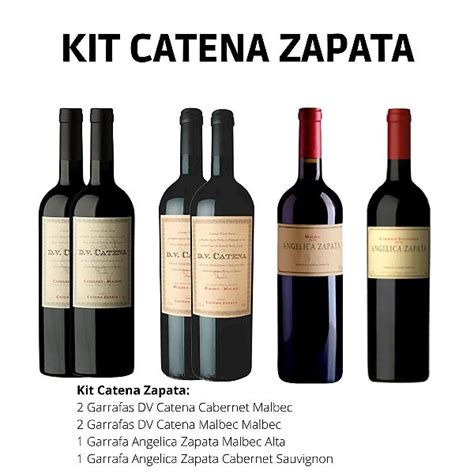 Kit Catena Zapata C 6 Vinhos Rica Arte