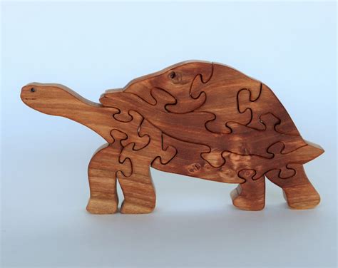 Tortoise Wooden Puzzle Scroll Saw Pattern Diy Woodworking Plan Etsy