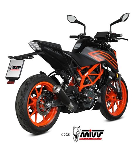 Mivv Ktm 125 Duke 2021 Terminale Di Scarico Marmitta X M1 Inox Nero